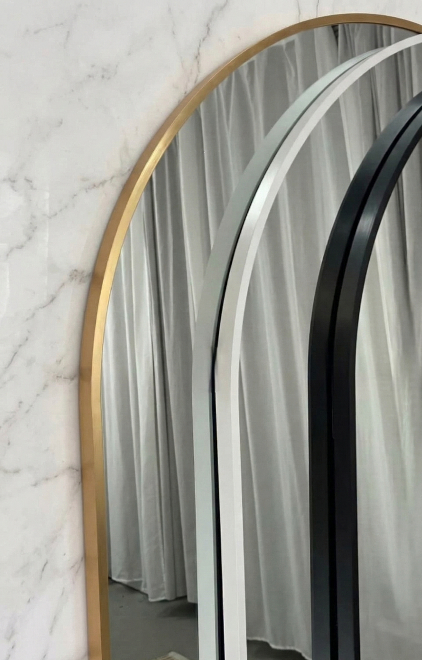 Studio Arch Mirror - Gold - 200cm x 100cm