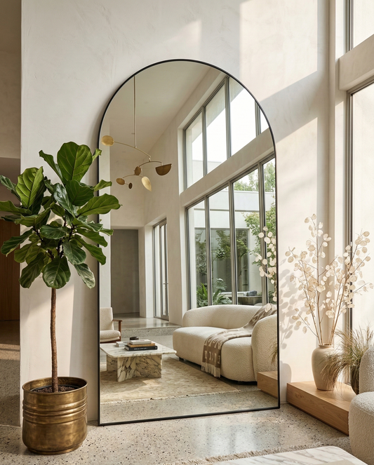 King Arch Mirror - Black - 220cm x 120cm