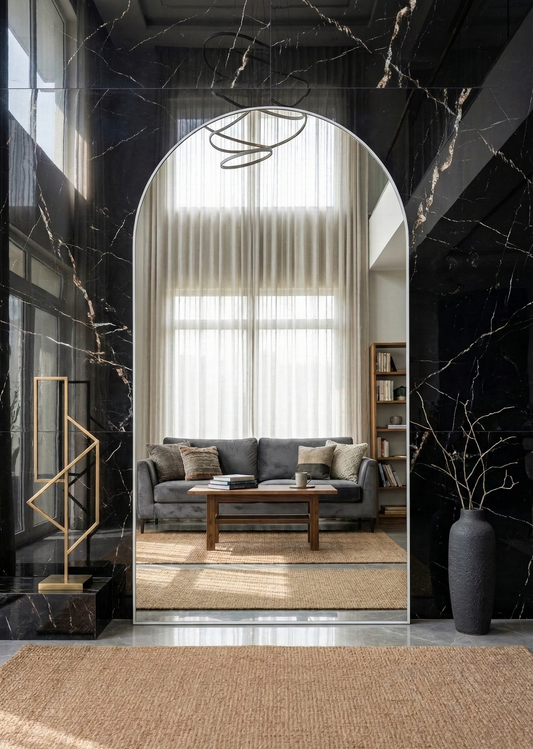 King Arch Mirror - White- 220cm x 120cm