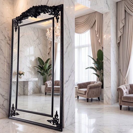Rose-Hampton Mirror - Black 210x120cm