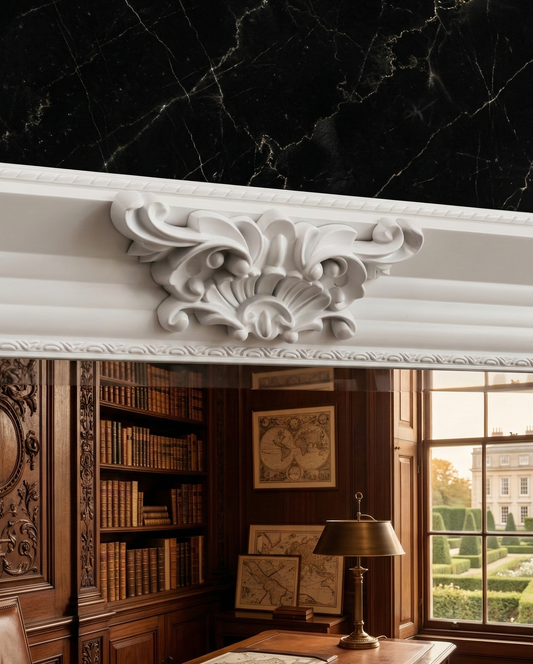 French Vienna Mirror - White - 190cm x 90cm