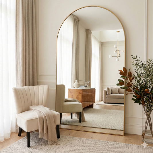 King Arch Mirror - Gold- 220cm x 120cm
