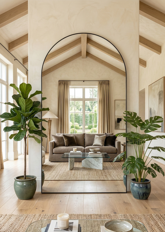 King Arch Mirror - Black - 220cm x 120cm