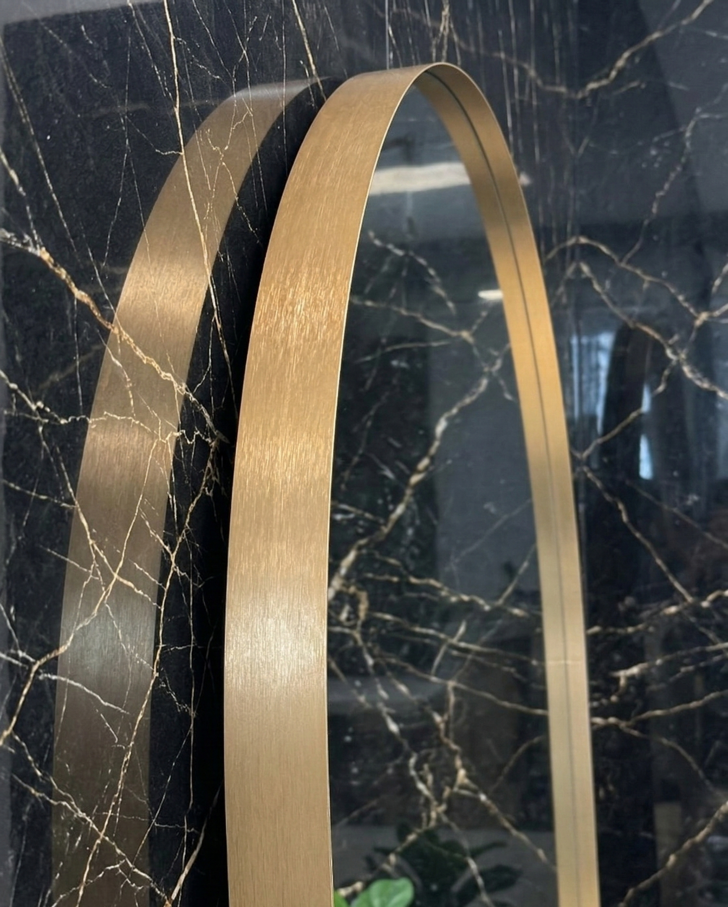 Box Metal Arch Mirror - GOLD - 200cm x 90cm