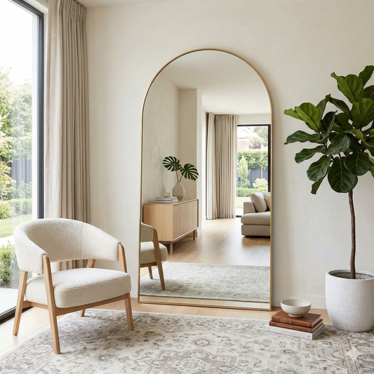 King Arch Mirror - Gold- 220cm x 120cm