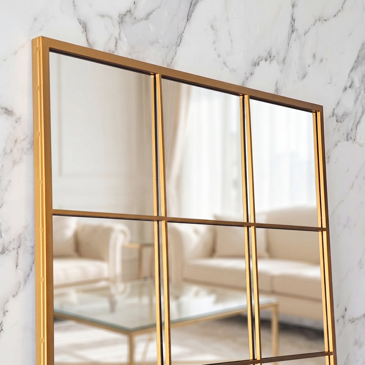 Manhattan Mirror - Gold - 200cm x 100cm