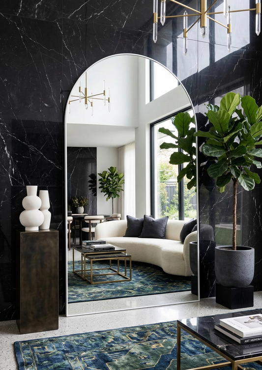 King Arch Mirror - White- 220cm x 120cm