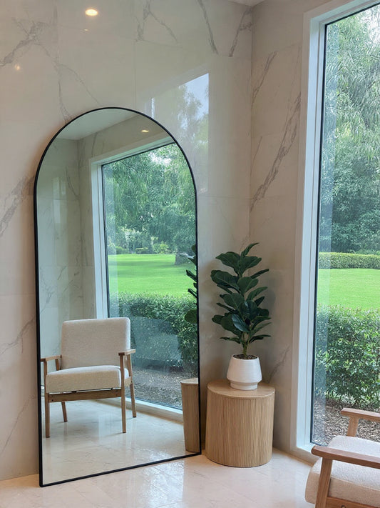 Studio Arch Mirror - Black - 200cm x 100cm