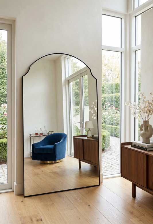 IYLA Oversized Arch Mirror - Black - 190cm x 120cm