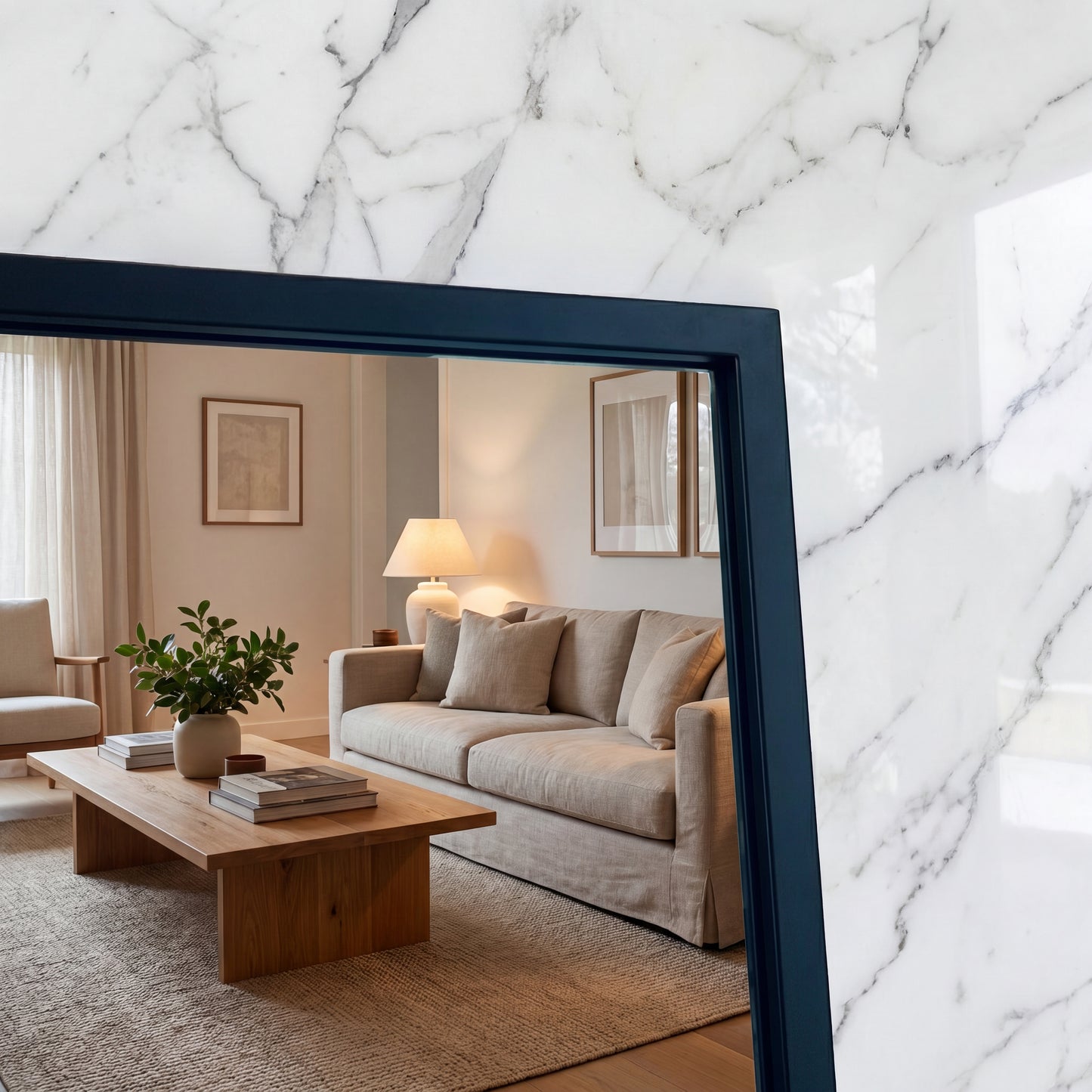Manhattan Mirror - Black - 200cm x 100cm
