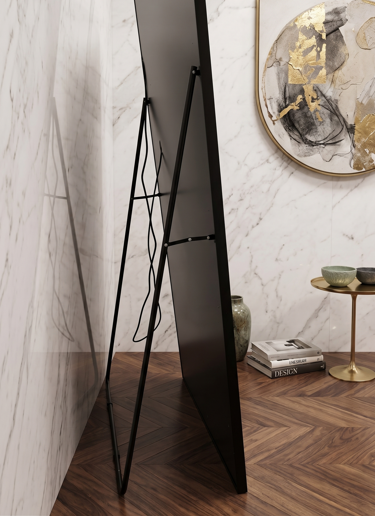 LED Rectangle Mirror with stand - 200cm x 100cm