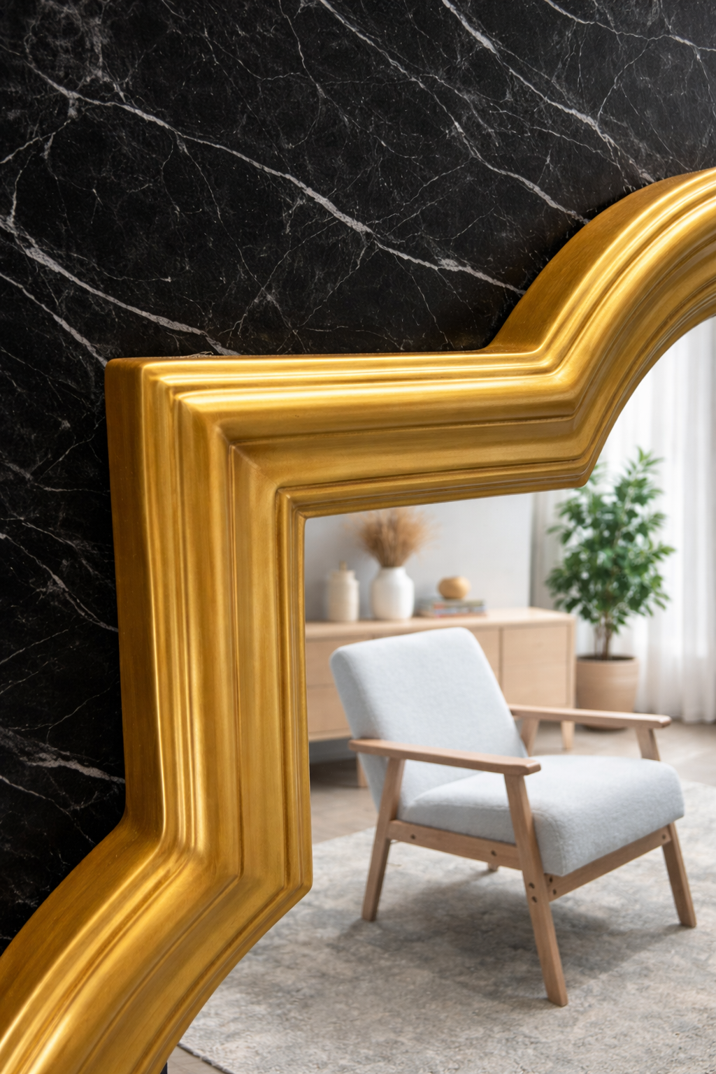 Golden Star Mirror – 120cm x 120cm