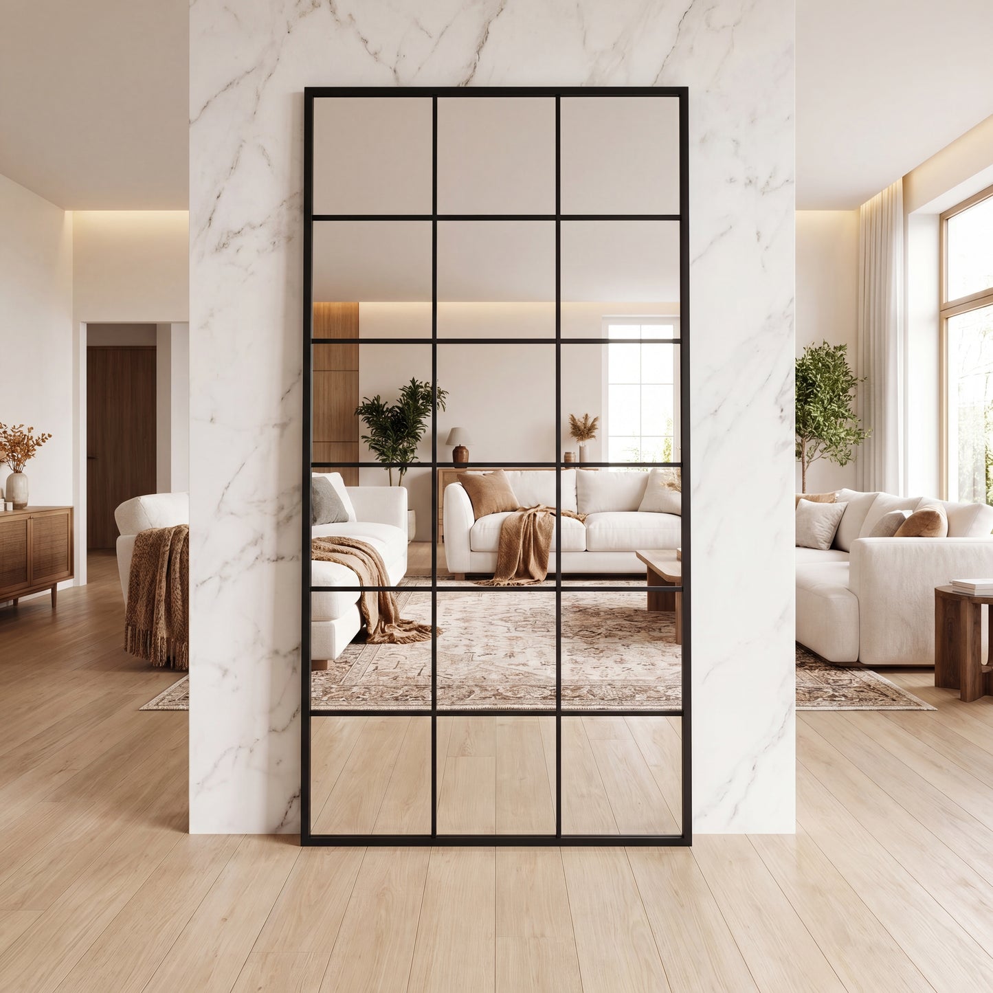 Manhattan Mirror - Black - 200cm x 100cm