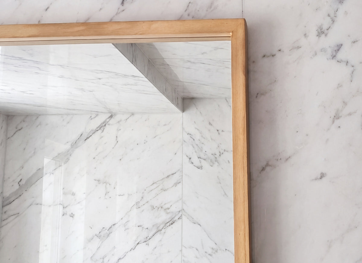 Boxa Full Length Boxed Rectangle Mirror - Natural Wood – 200x100cm