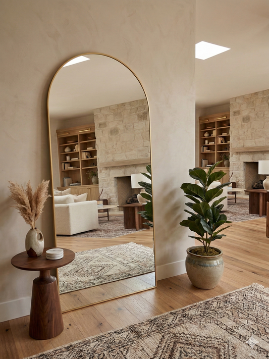 Queen Arch Mirror - Gold - 210cm x 120cm
