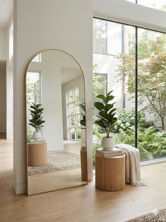 Queen Arch Mirror - Gold - 210cm x 120cm