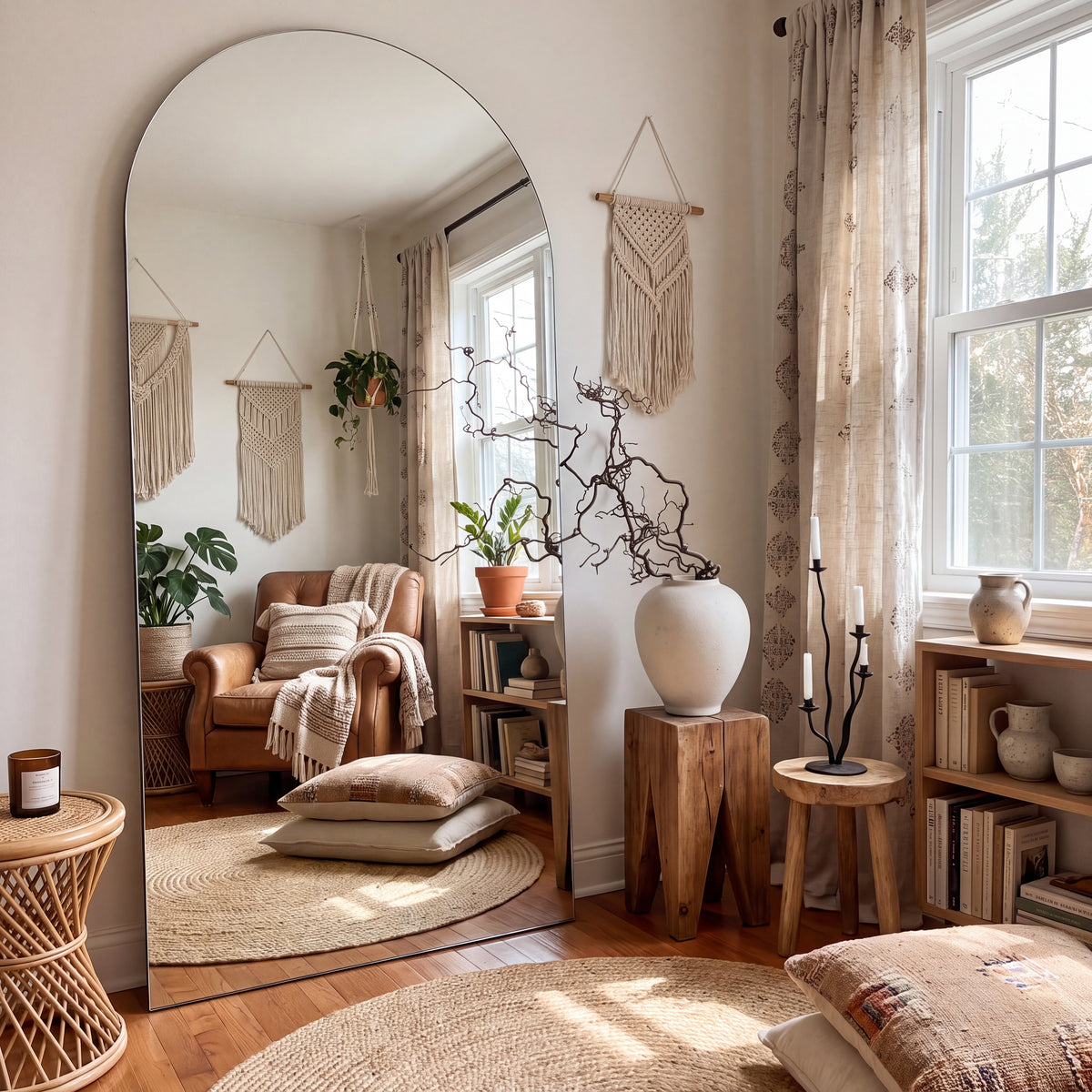 Bronte - Frameless Full Length Arch Mirror - 200cm x 100cm