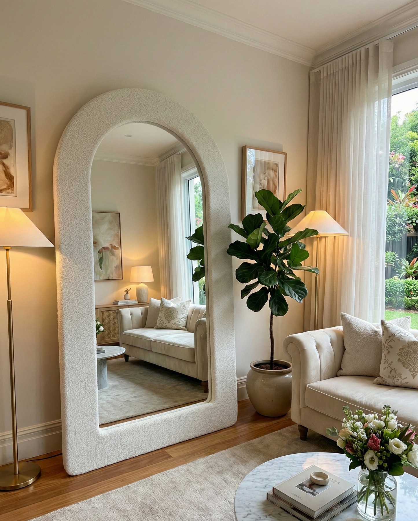 Boucle Arch Mirror - 200cm x 100cm