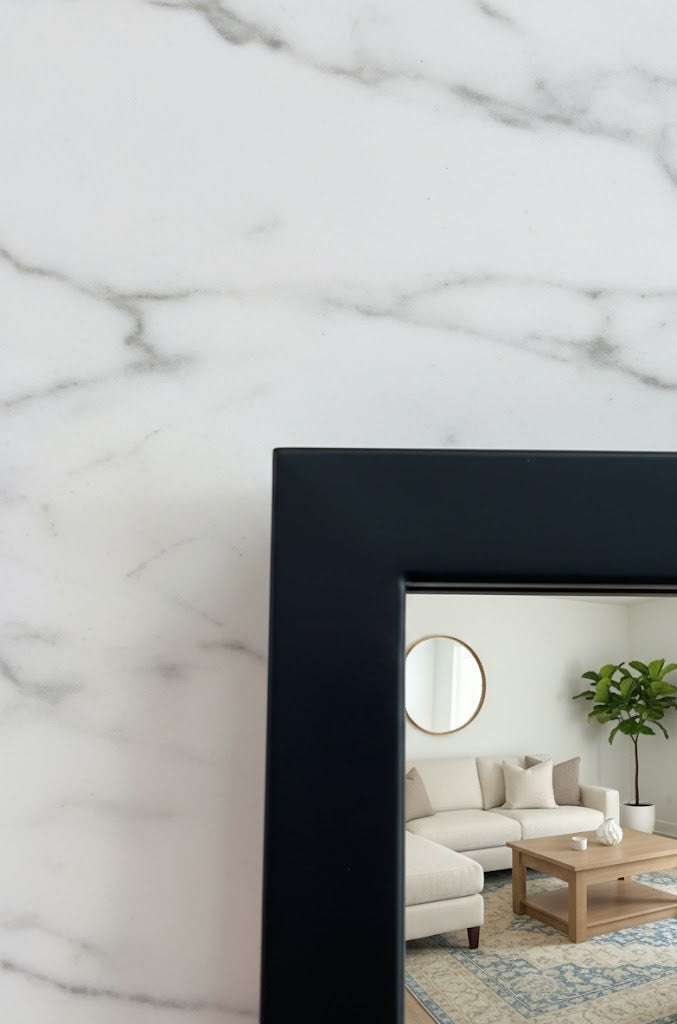 Quad Grid Mirror - Black - 200cm x 100cm