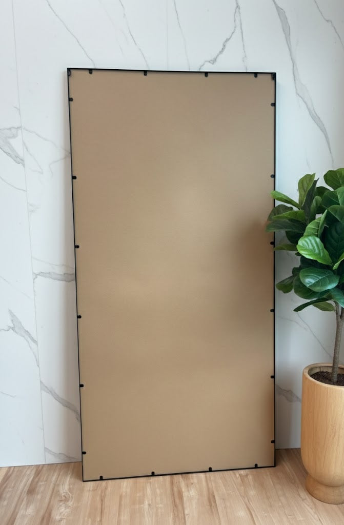 Quad Grid Mirror - Black - 200cm x 100cm