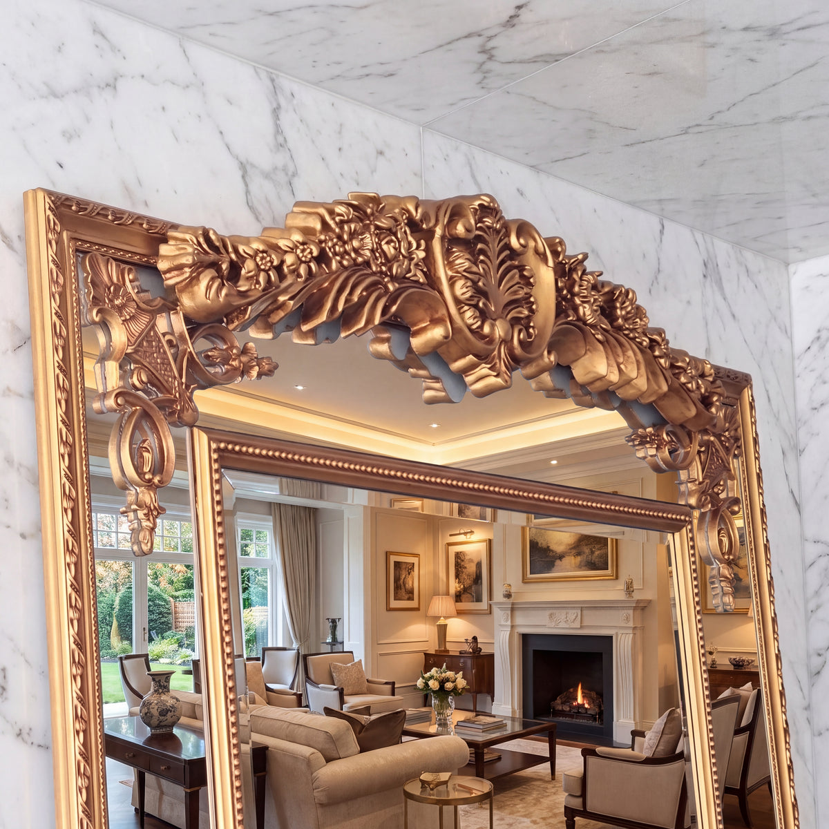 Rose-Hampton Mirror - GOLD - 210x120cm
