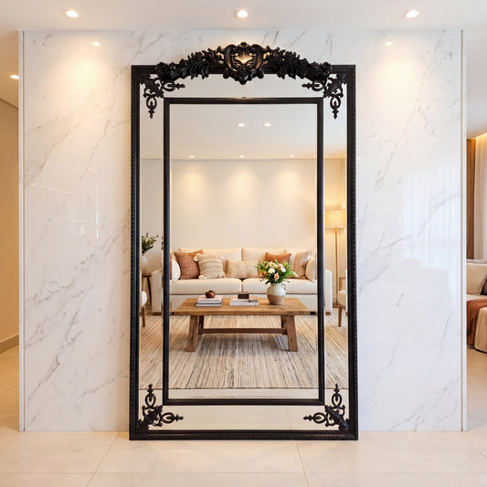 Rose-Hampton Mirror - Black  210x120cm