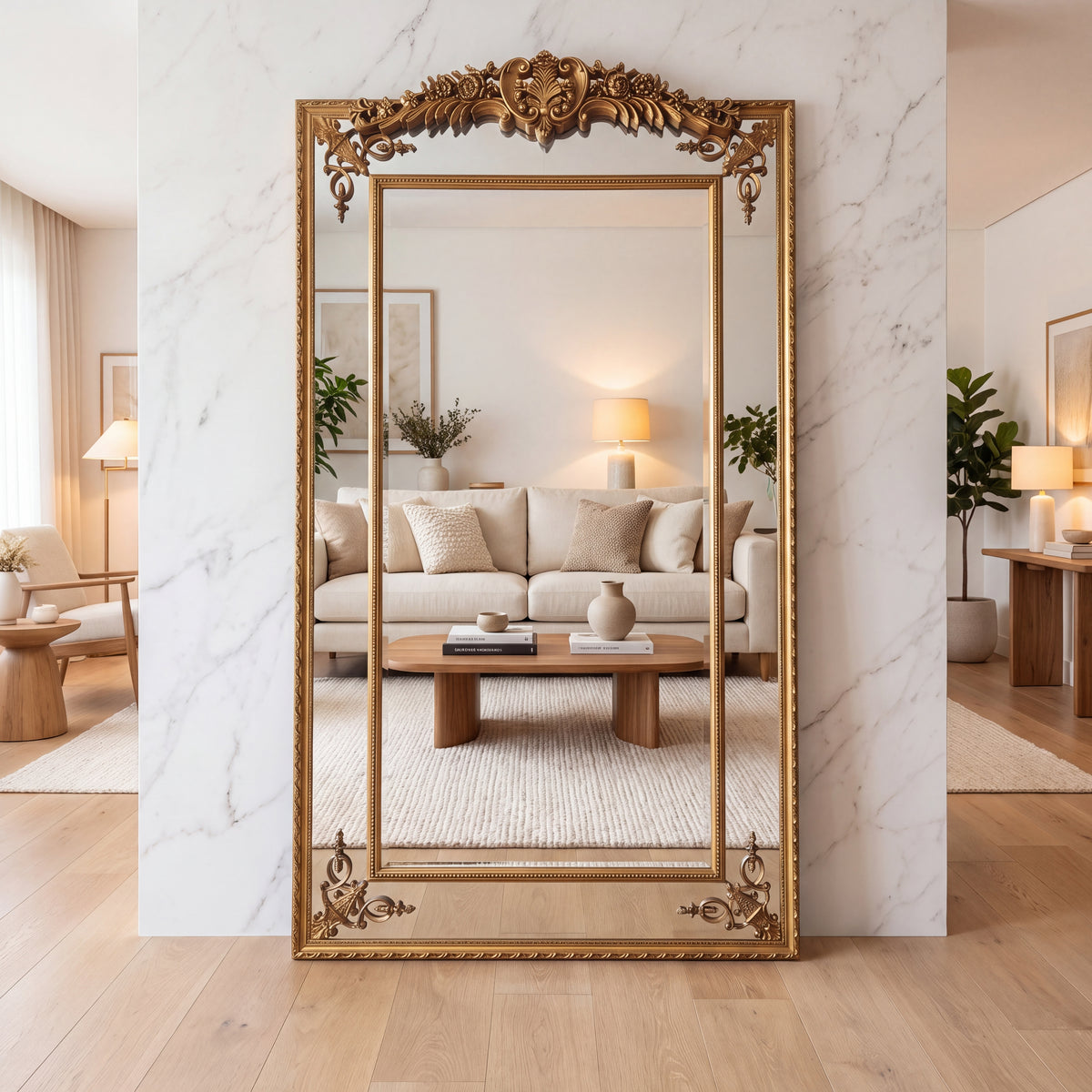 Rose-Hampton Mirror - GOLD - 210x120cm