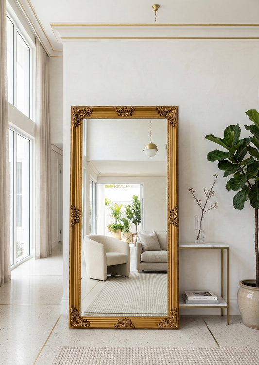 French Vienna Mirror - Gold - 190cm x 90cm