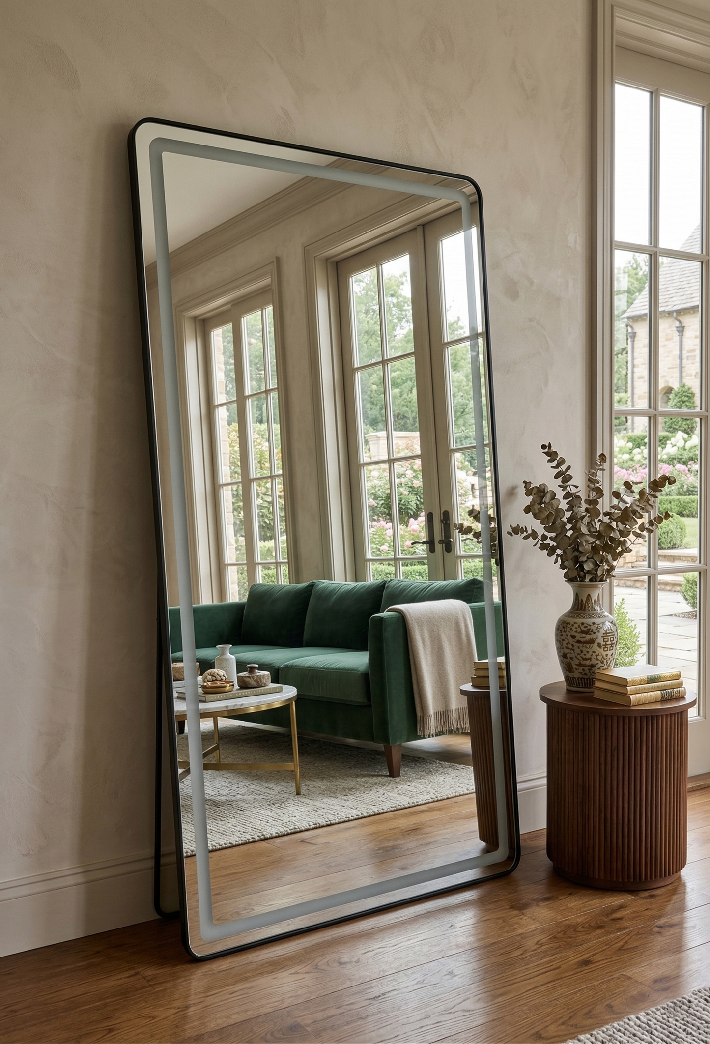 LED Rectangle Mirror with stand - 180cm x 80cm