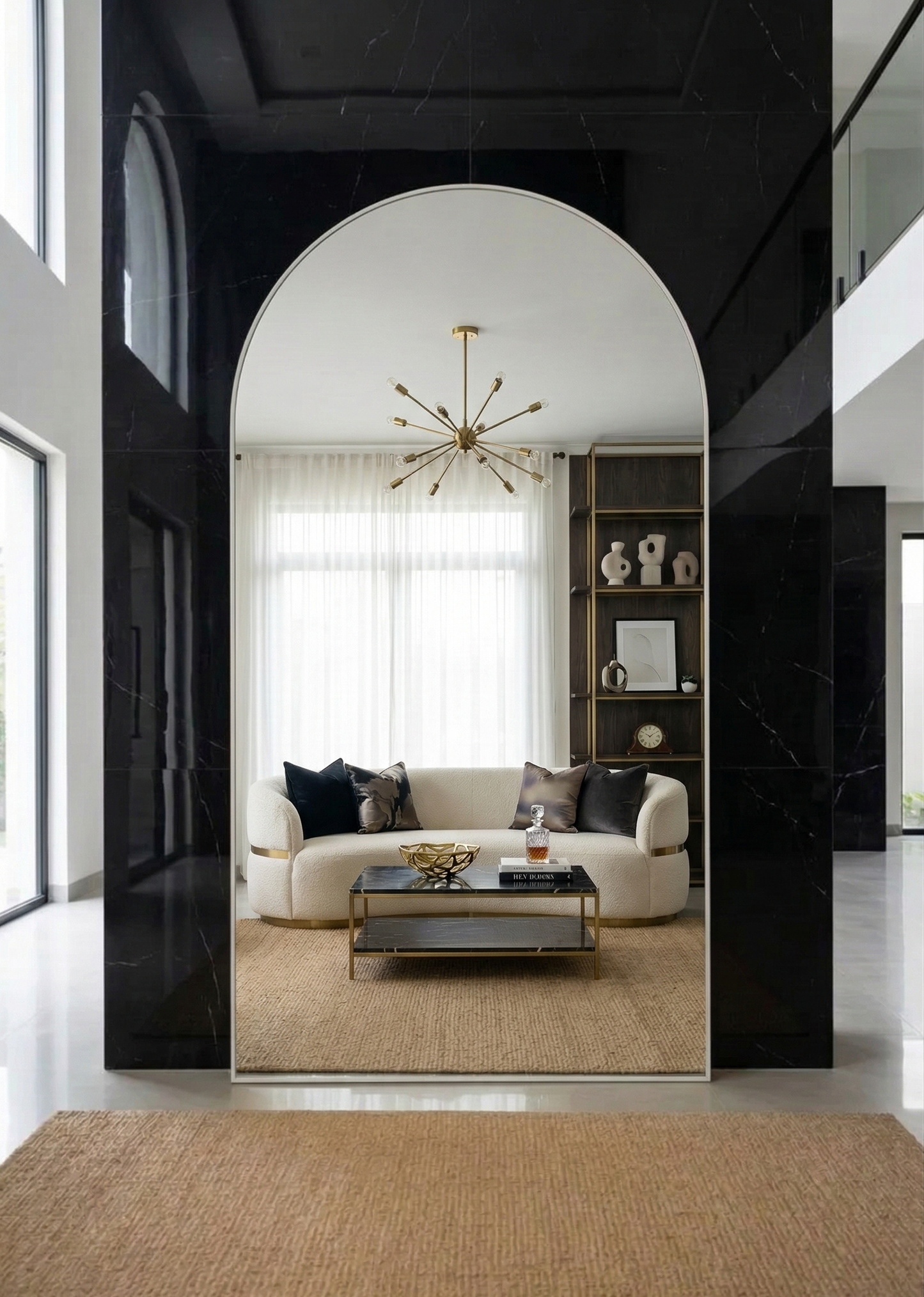 King Arch Mirror - White- 220cm x 120cm